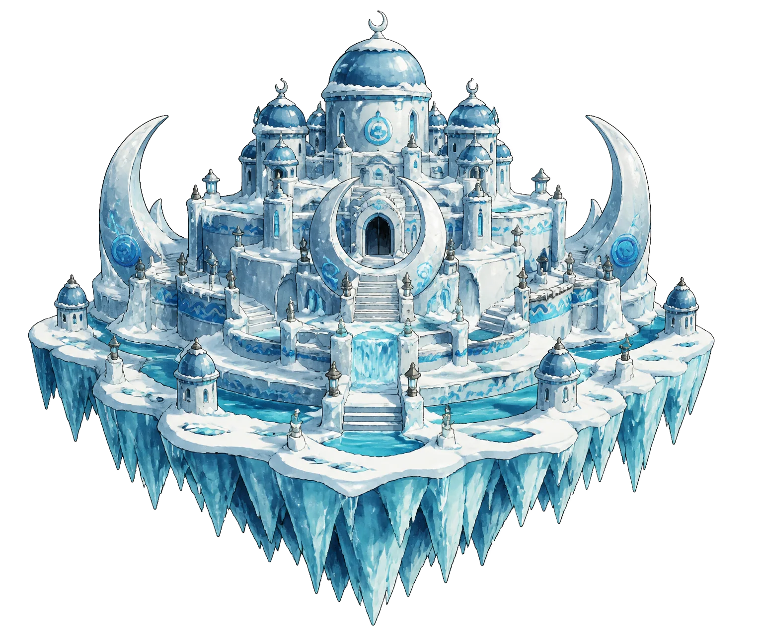 Water Nation ice temple at the pole